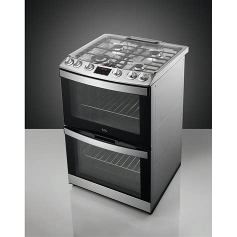 aeg cgb6130acm gas cooker with double oven